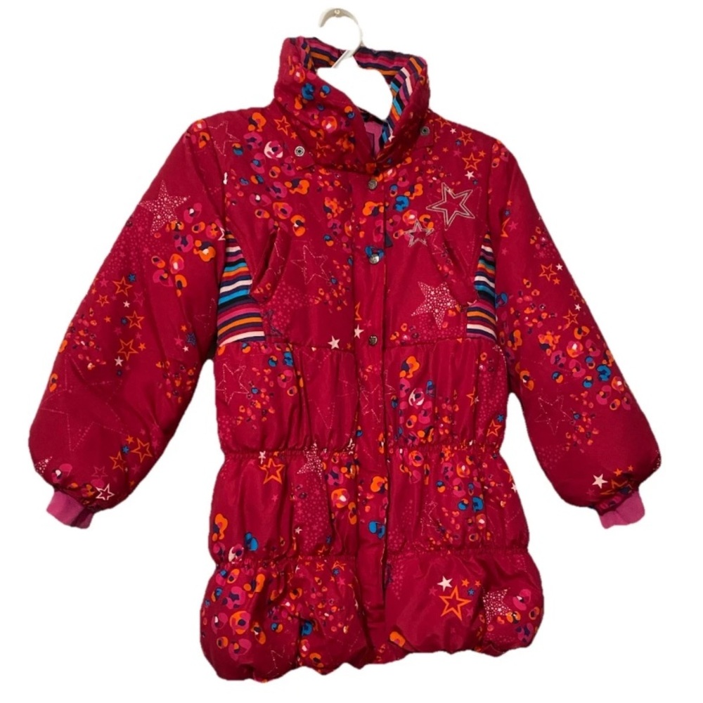 Me Too Girls Size 6 Puffer Winter Pink Coat Excellent Condition